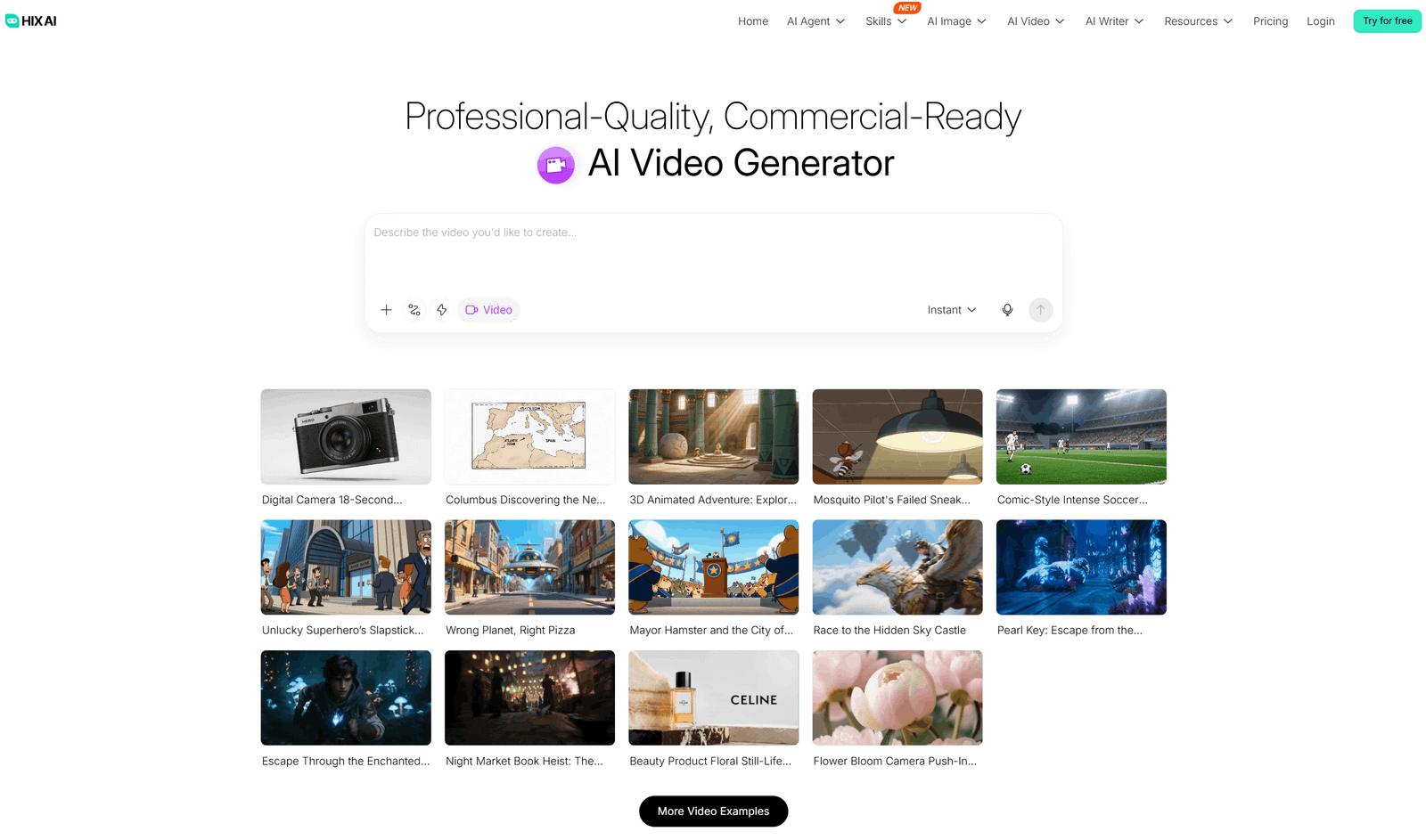 Agen video HIX AI