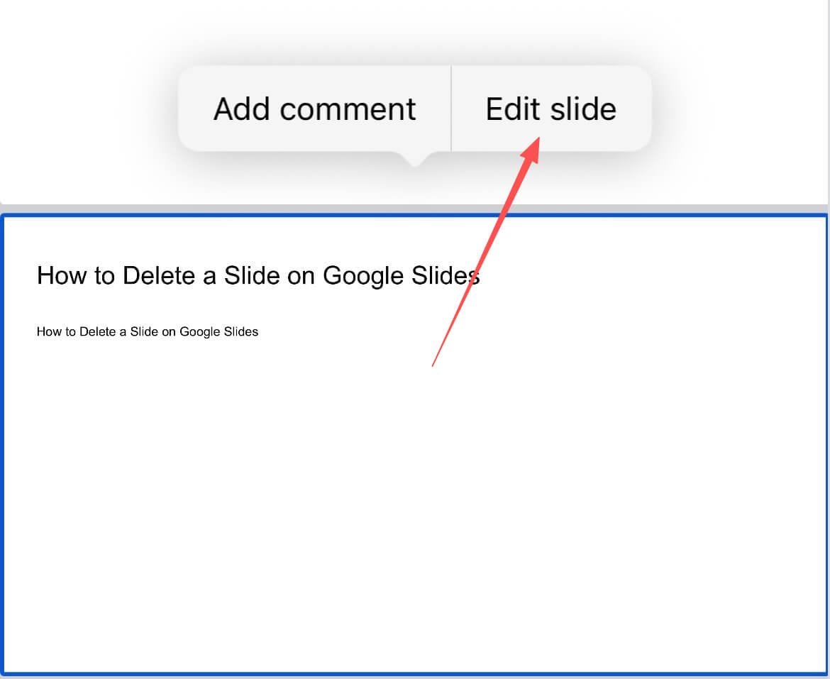 Edit slide di Google Slides