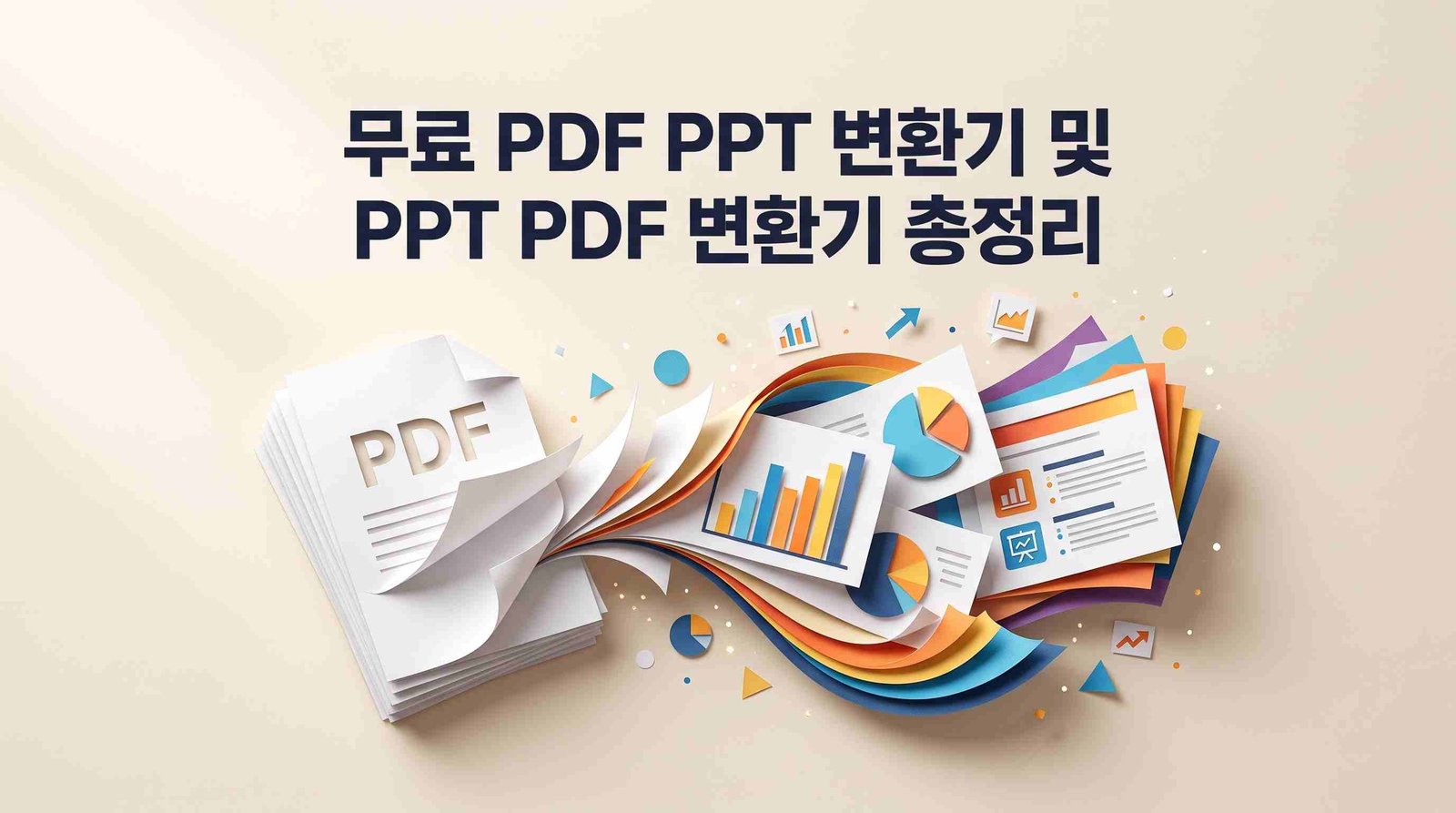 업무 효율을 높이는 무료 PPT PDF 변환기 추천 BEST 5 (용량 한도 비교 및 역변환 팁)