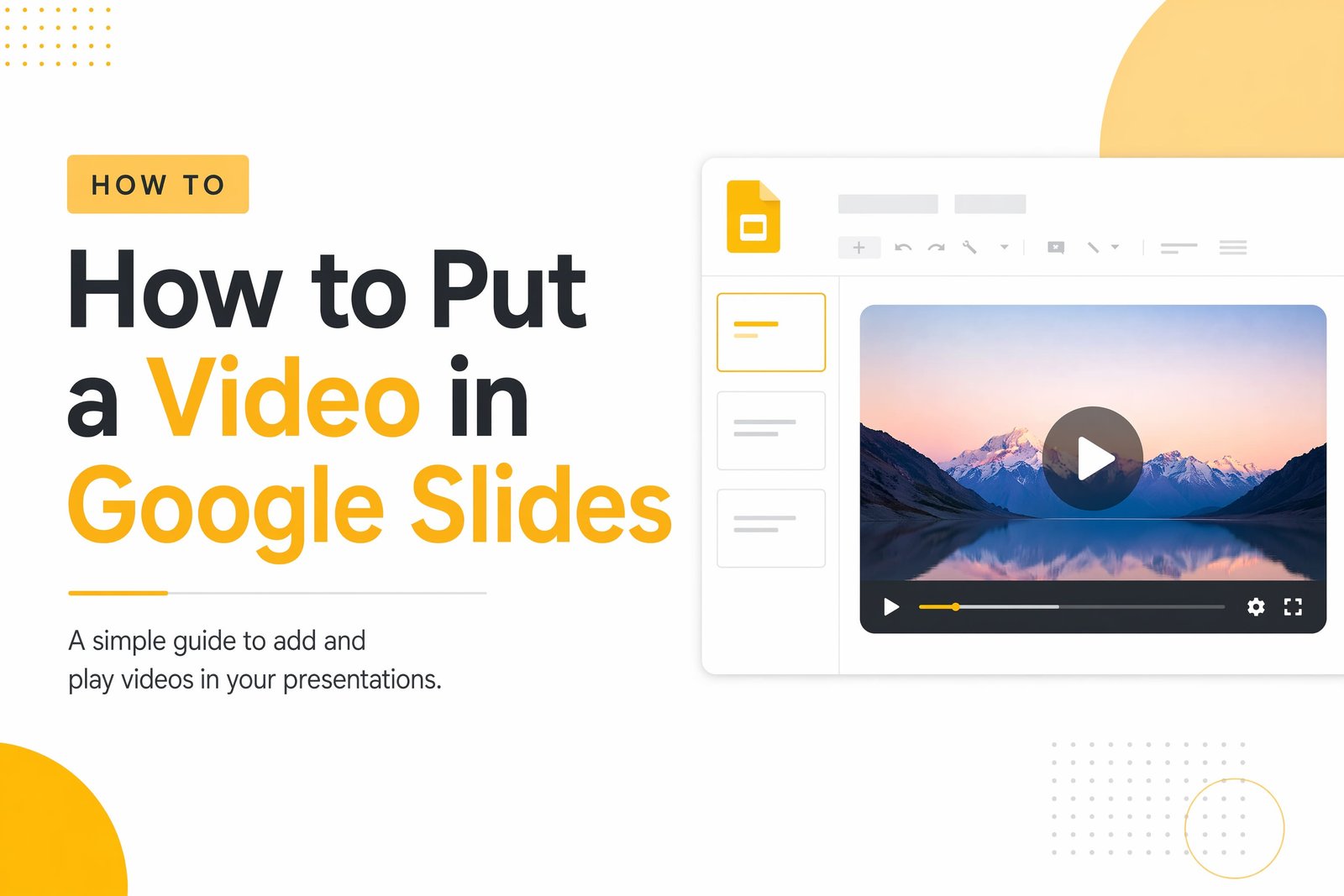 Cómo insertar un video en Google Slides