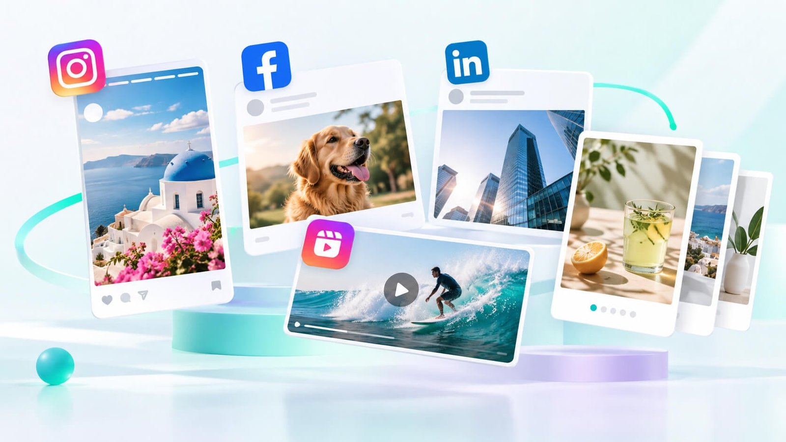 Creare immagini per i social media su più piattaforme in modo semplice.