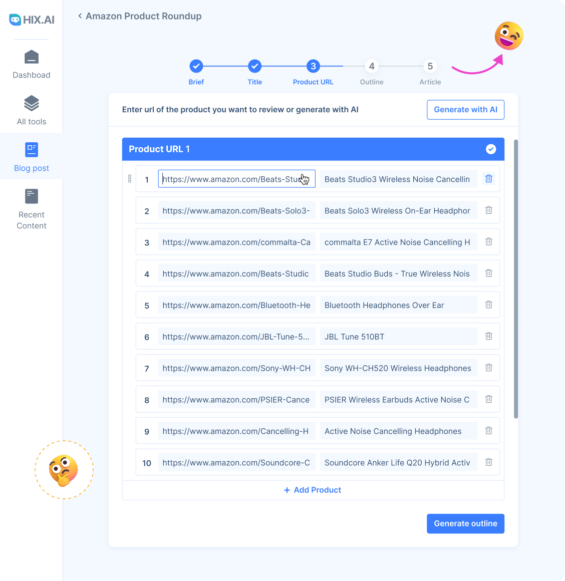 <span class="text-[#00D3B6]">5 つの簡単なステップで</span>Amazon製品のまとめを作成する