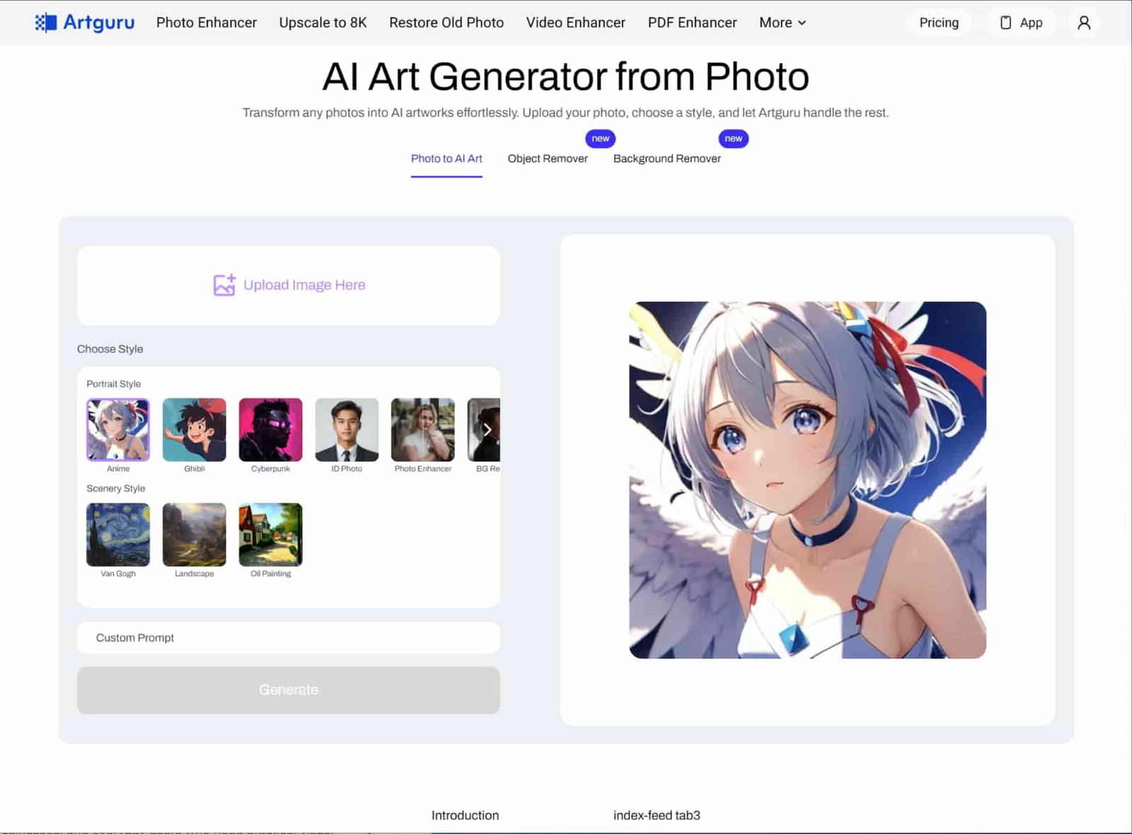 photo to art stylization