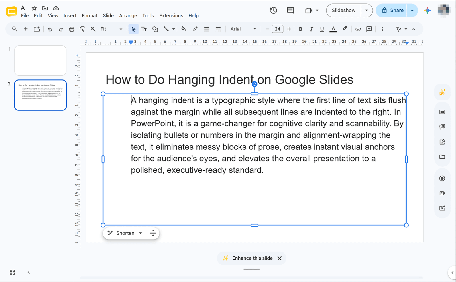 Einzüge mit Shift+Tab umkehren
