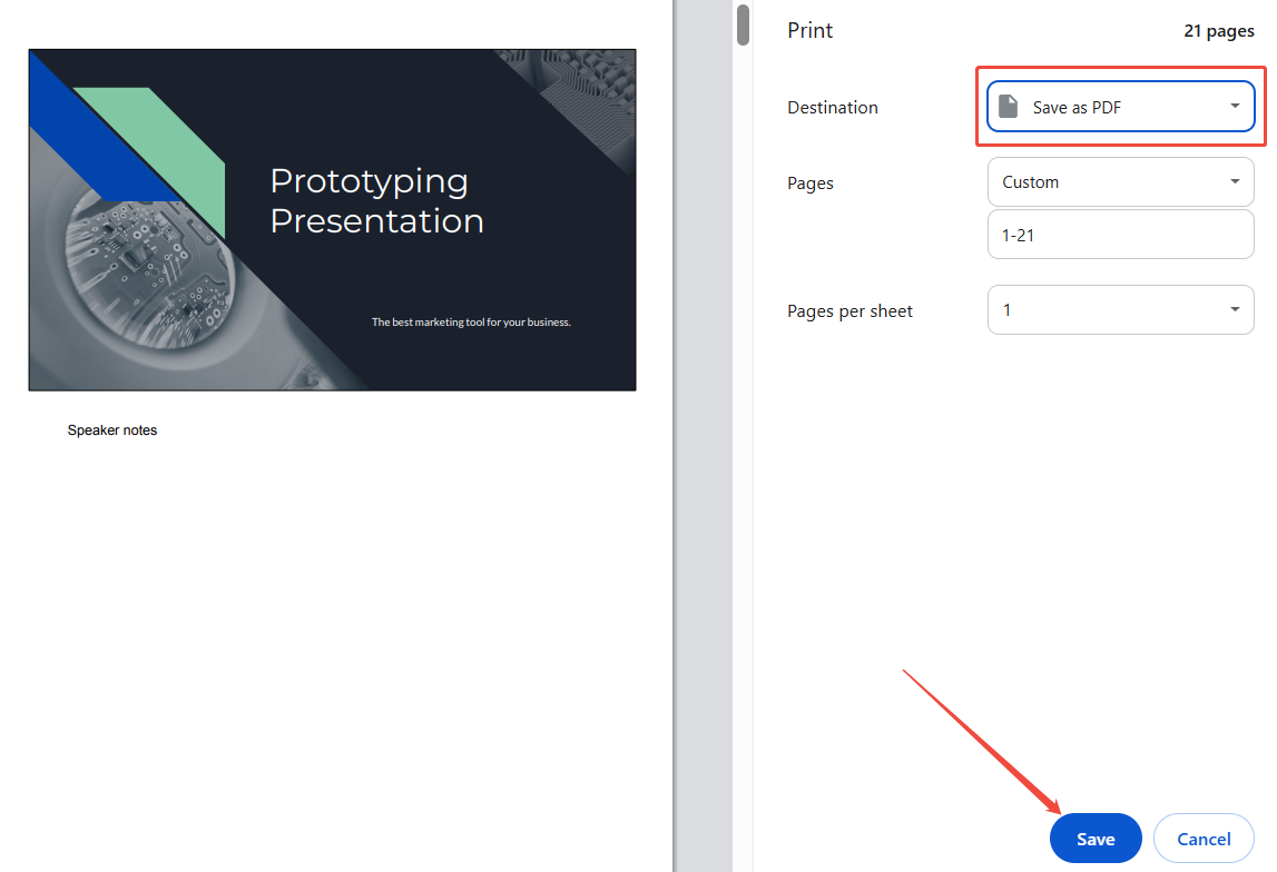 حفظ كملف PDF (نسخة احتياطية اختيارية)